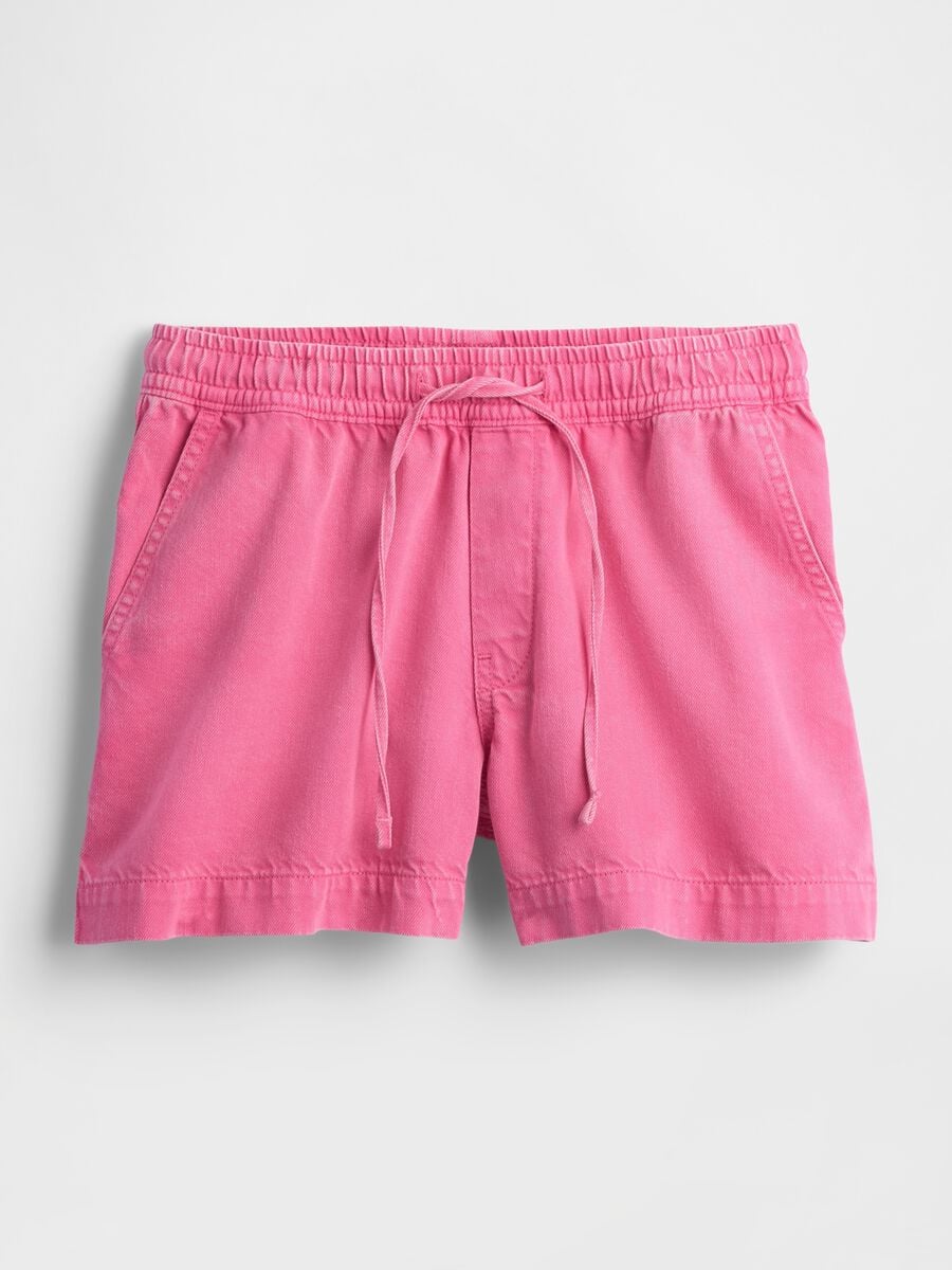 Shorts in misto cotone e lyocell Donna_5