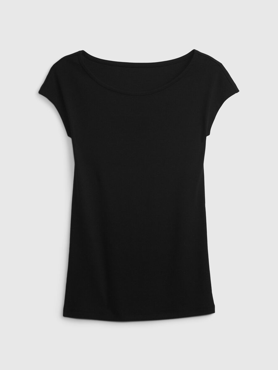 T-shirt con scollo a barchetta Donna_2