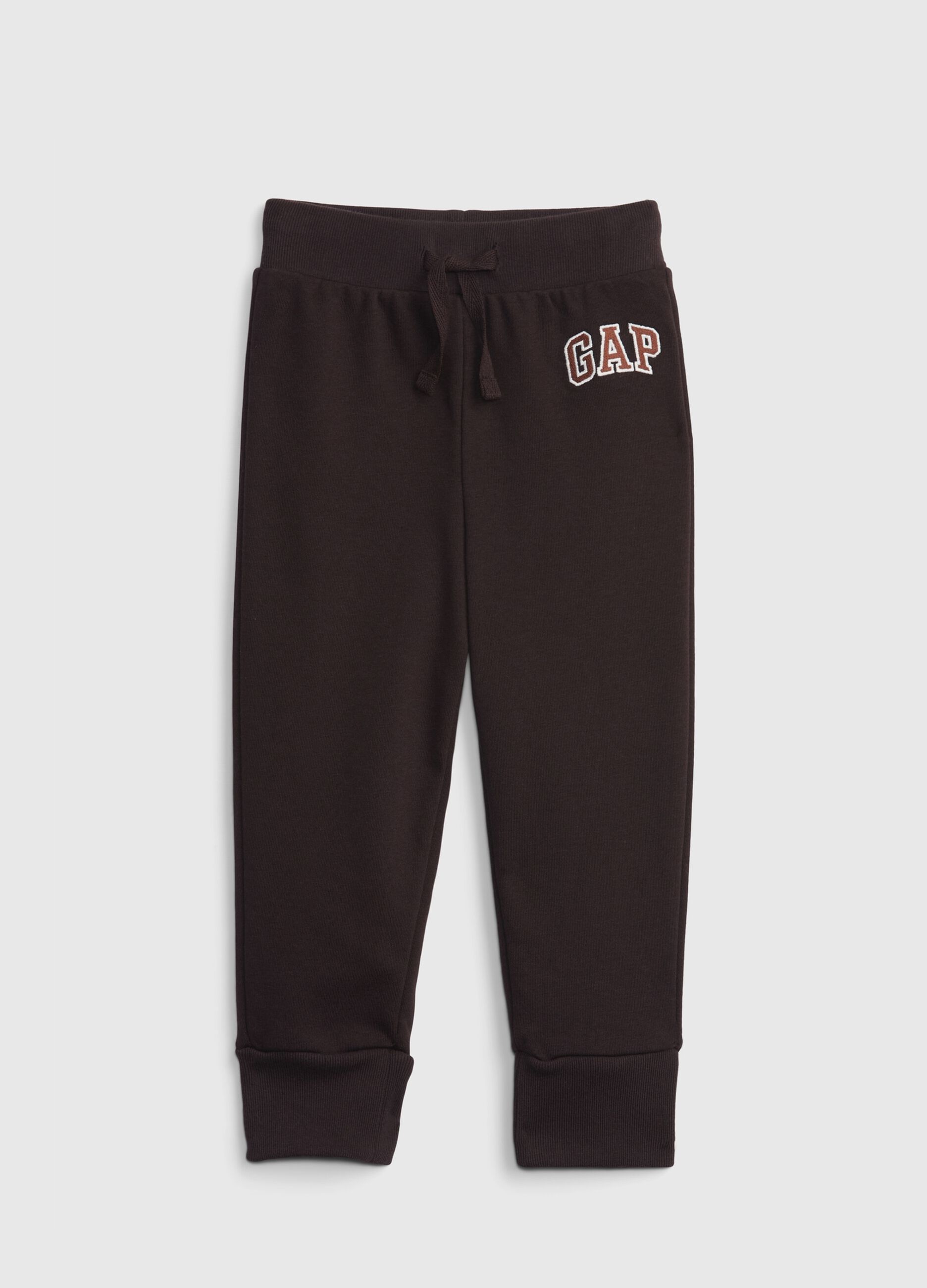 Fleece joggers with logo embroidery