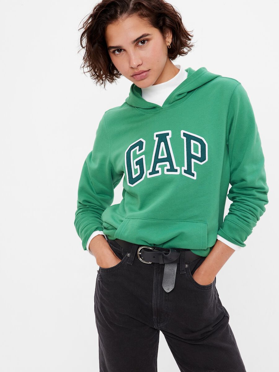 Sweatshirt with embroidered logo and pocket Woman_0