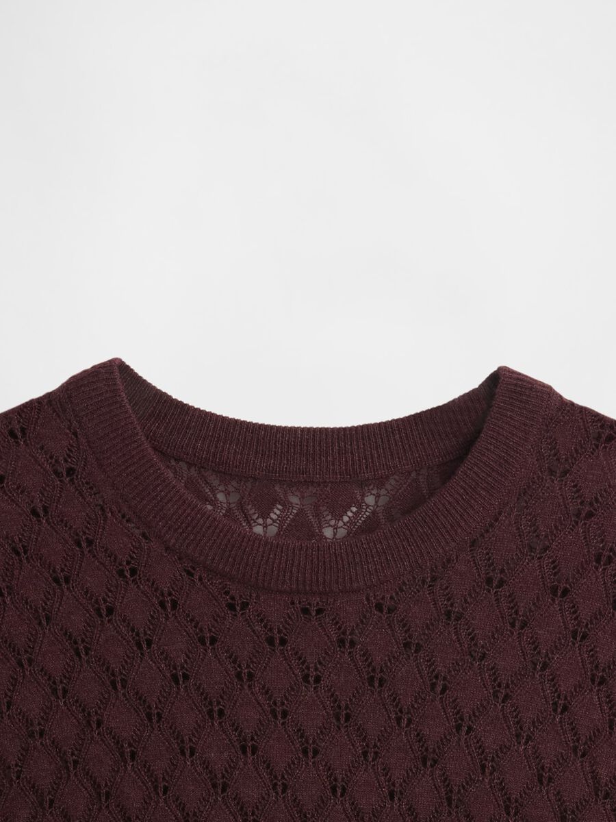 Purple Textured Sweater Woman_4