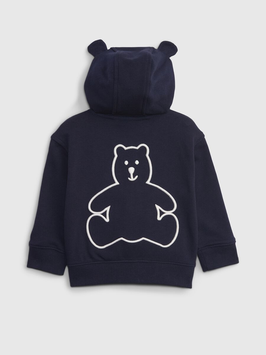 Full-zip hoodie with logo patch Newborn Boy_1