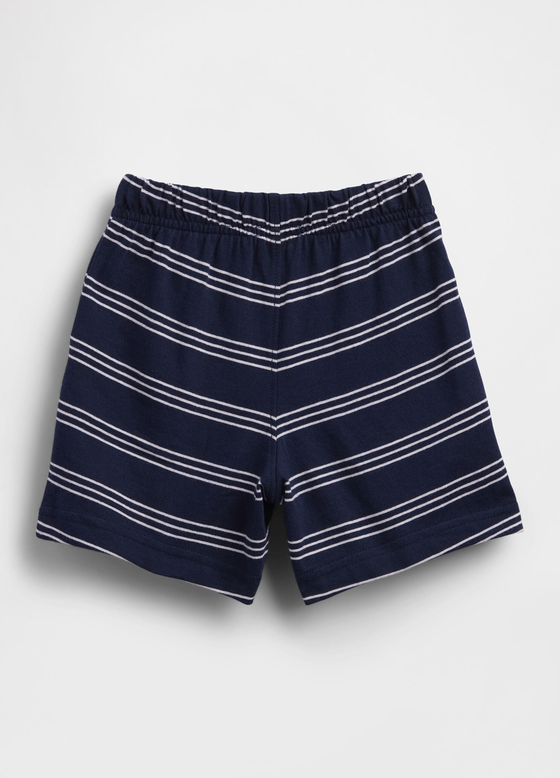 Shorts a righe in puro cotone