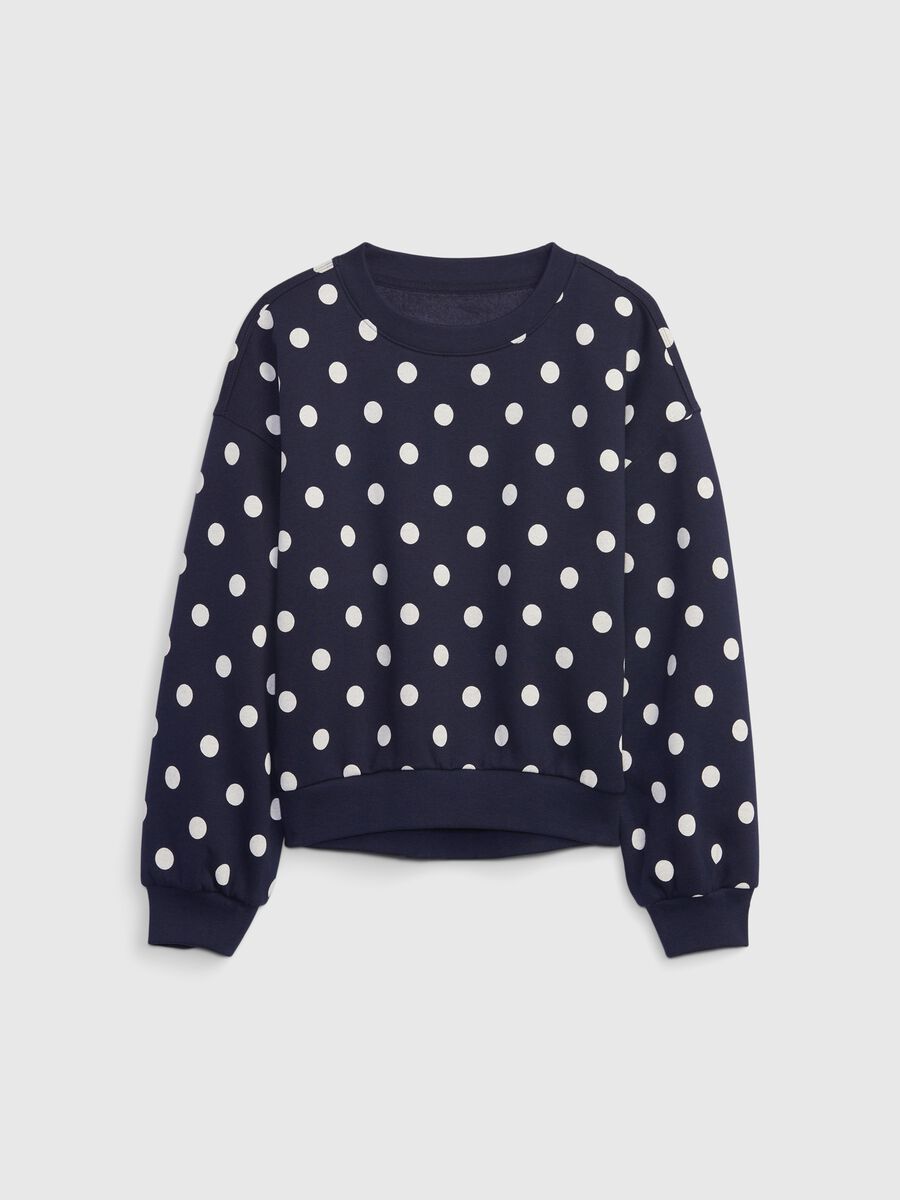 Sweatshirt with round neck and pattern Girl_0