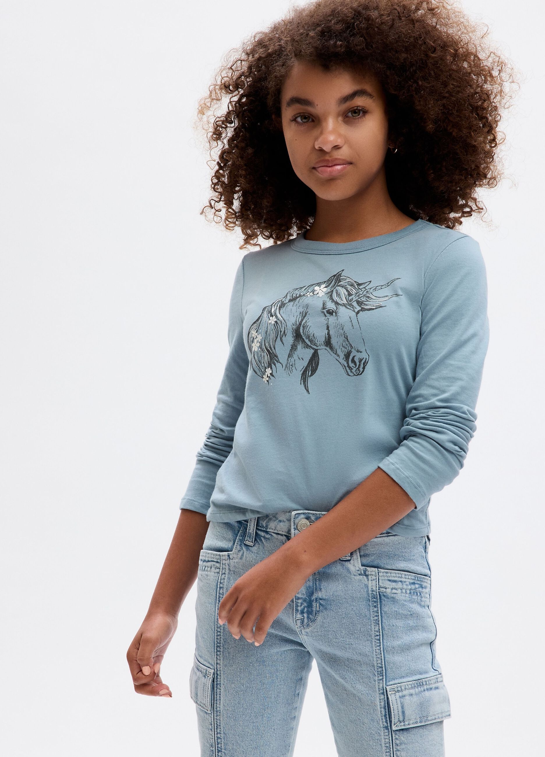 Long-sleeved T-shirt with print