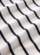Black and white striped T-shirt in cotton_4