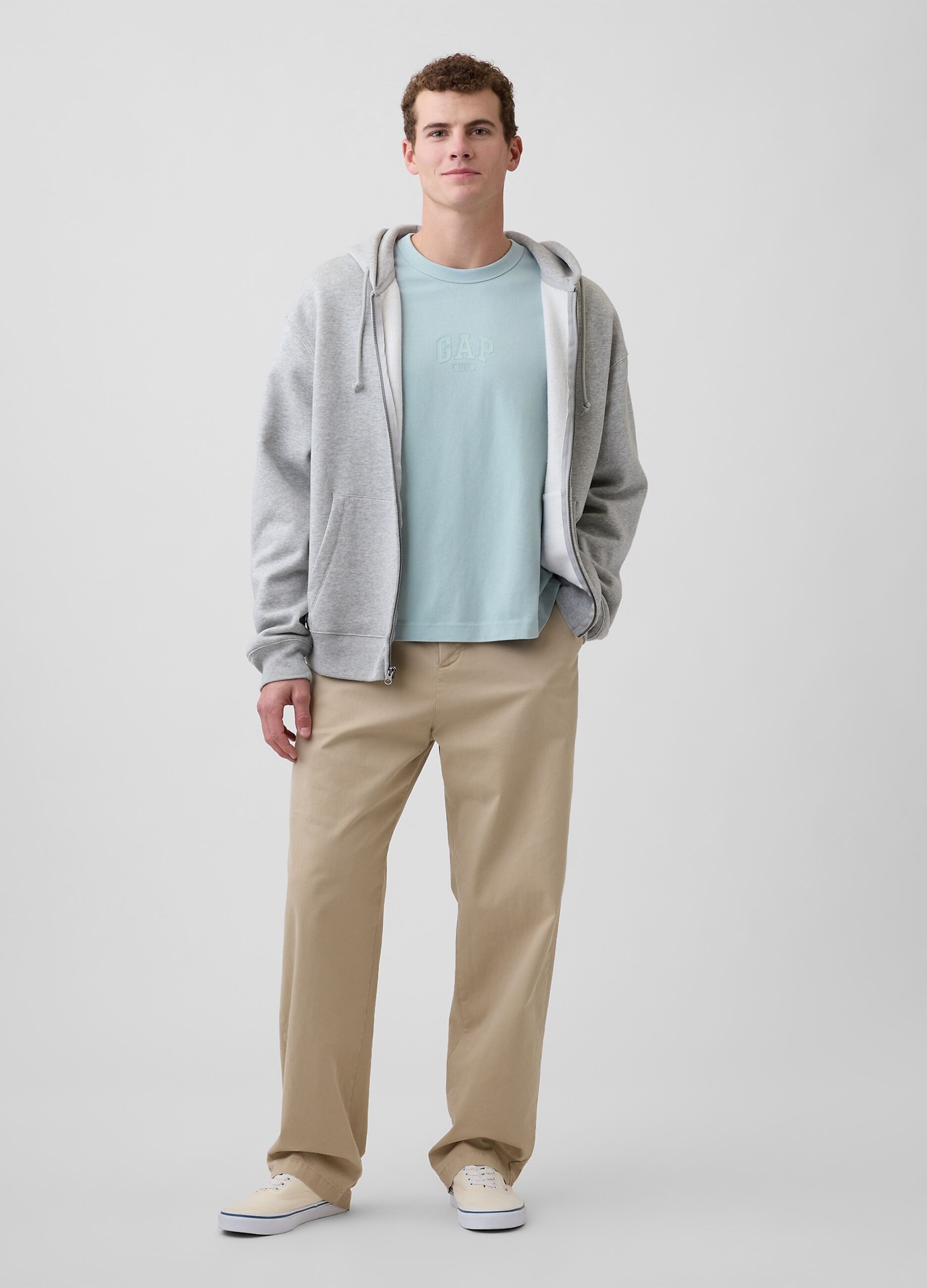 T-shirt in puro cotone a maniche corte con logo GAP