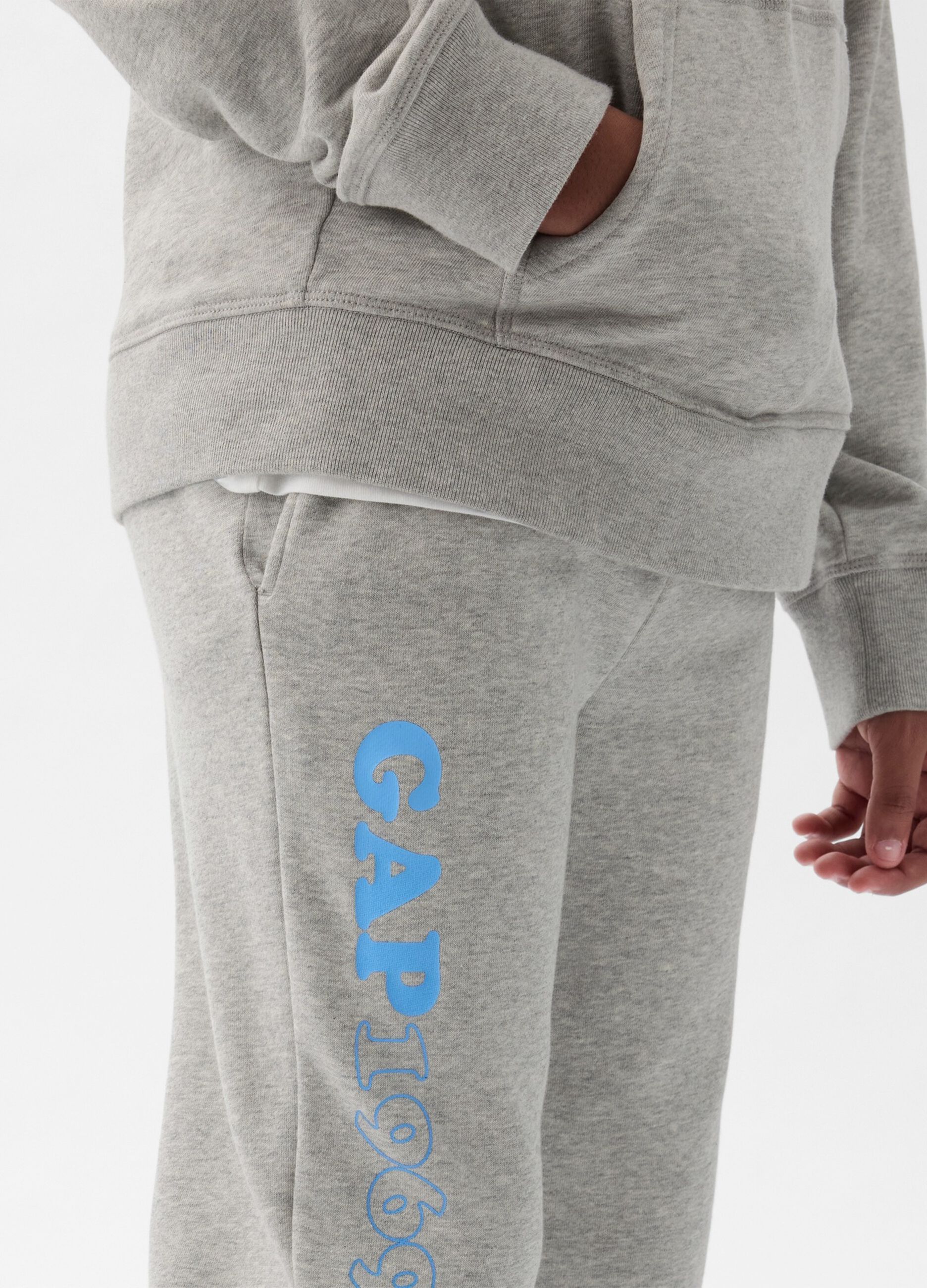 Joggers with drawstring and logo print_1