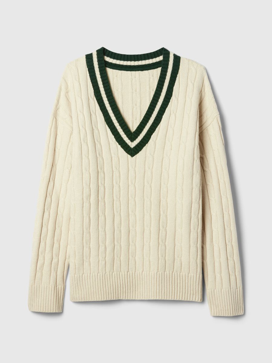 Pullover oversize con profili rigati Donna_3