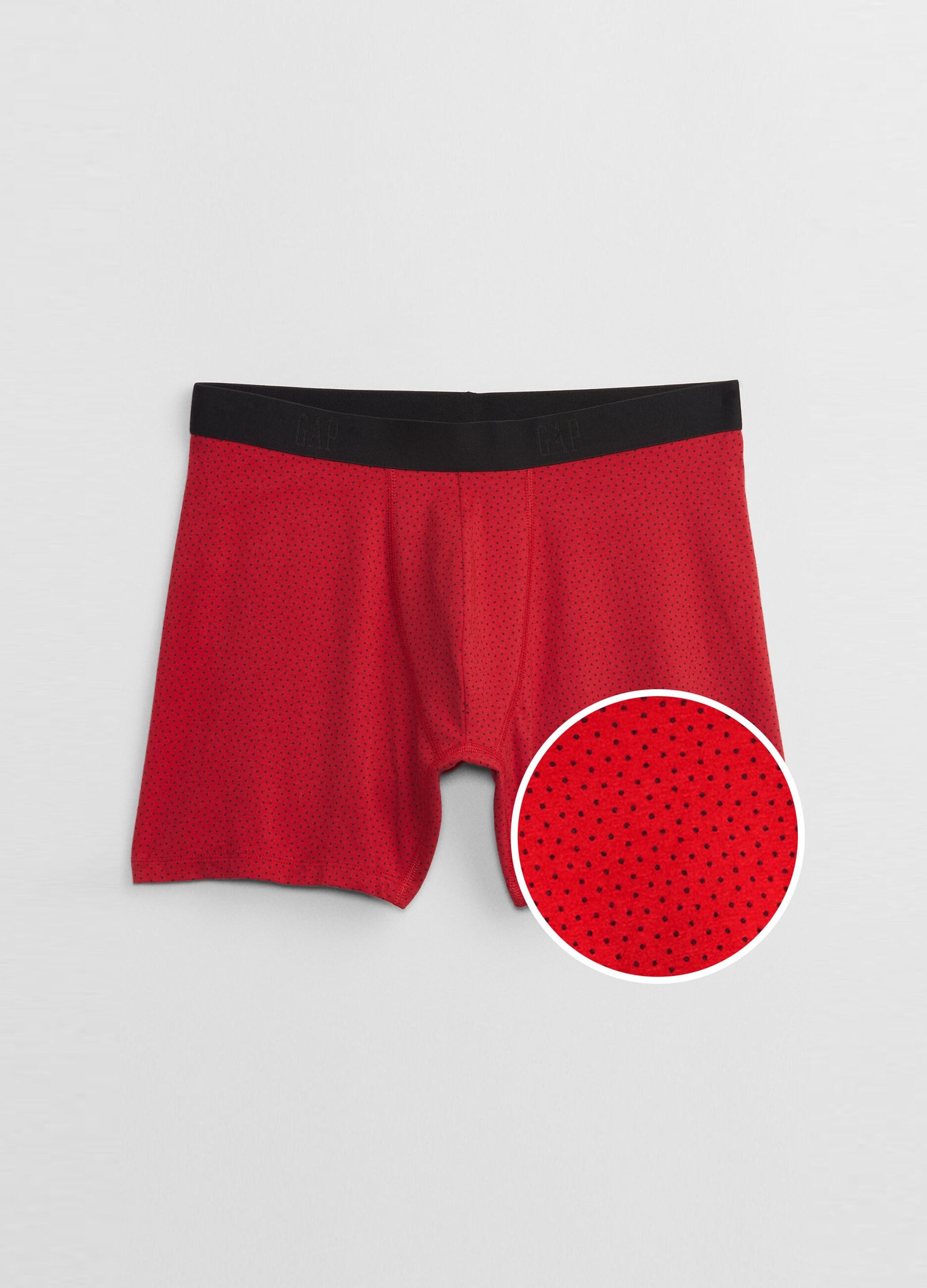 Boxer shorts with micro polka dot pattern