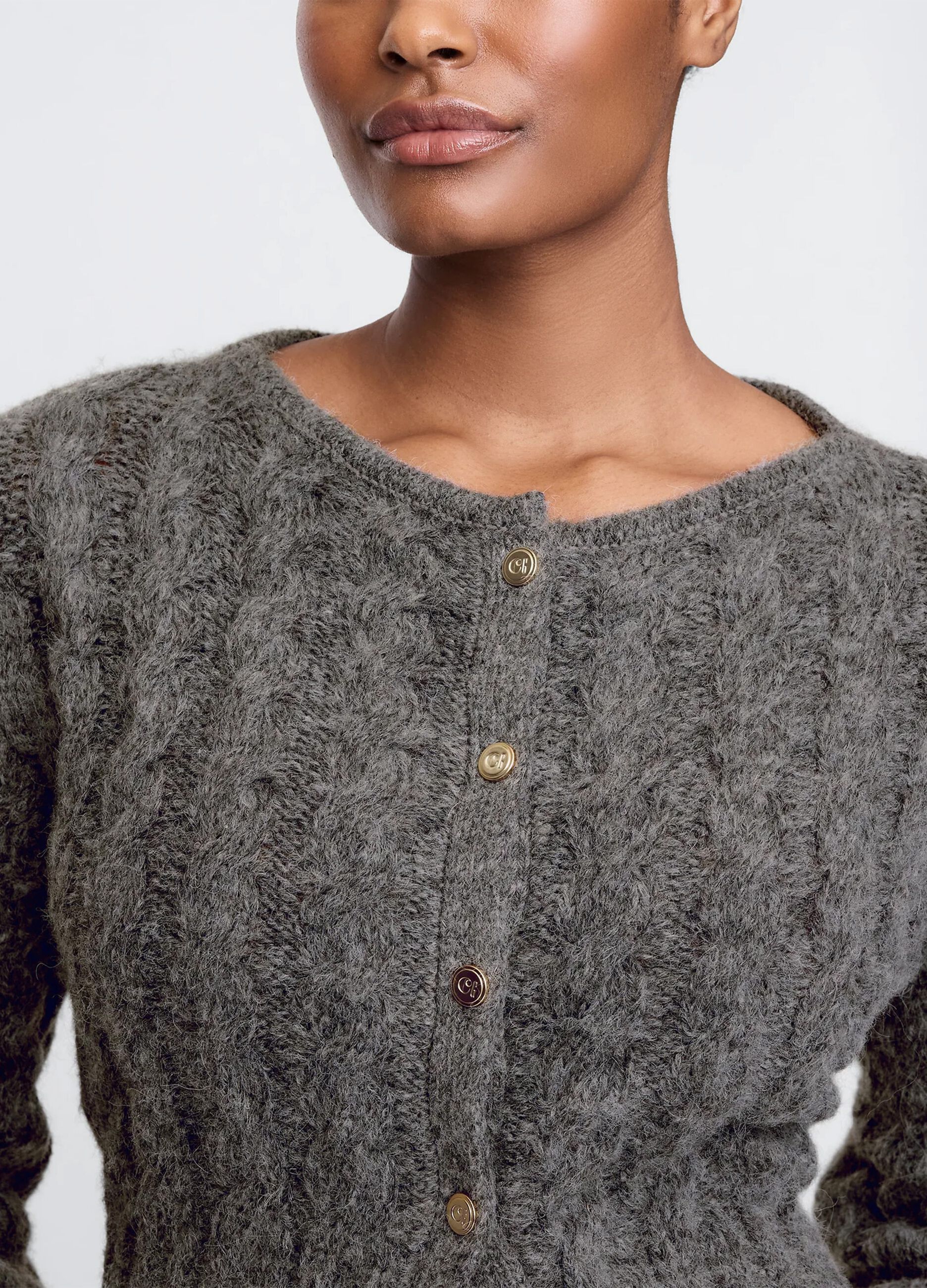GAP x CULT GAIA Cardigan crop a trecce