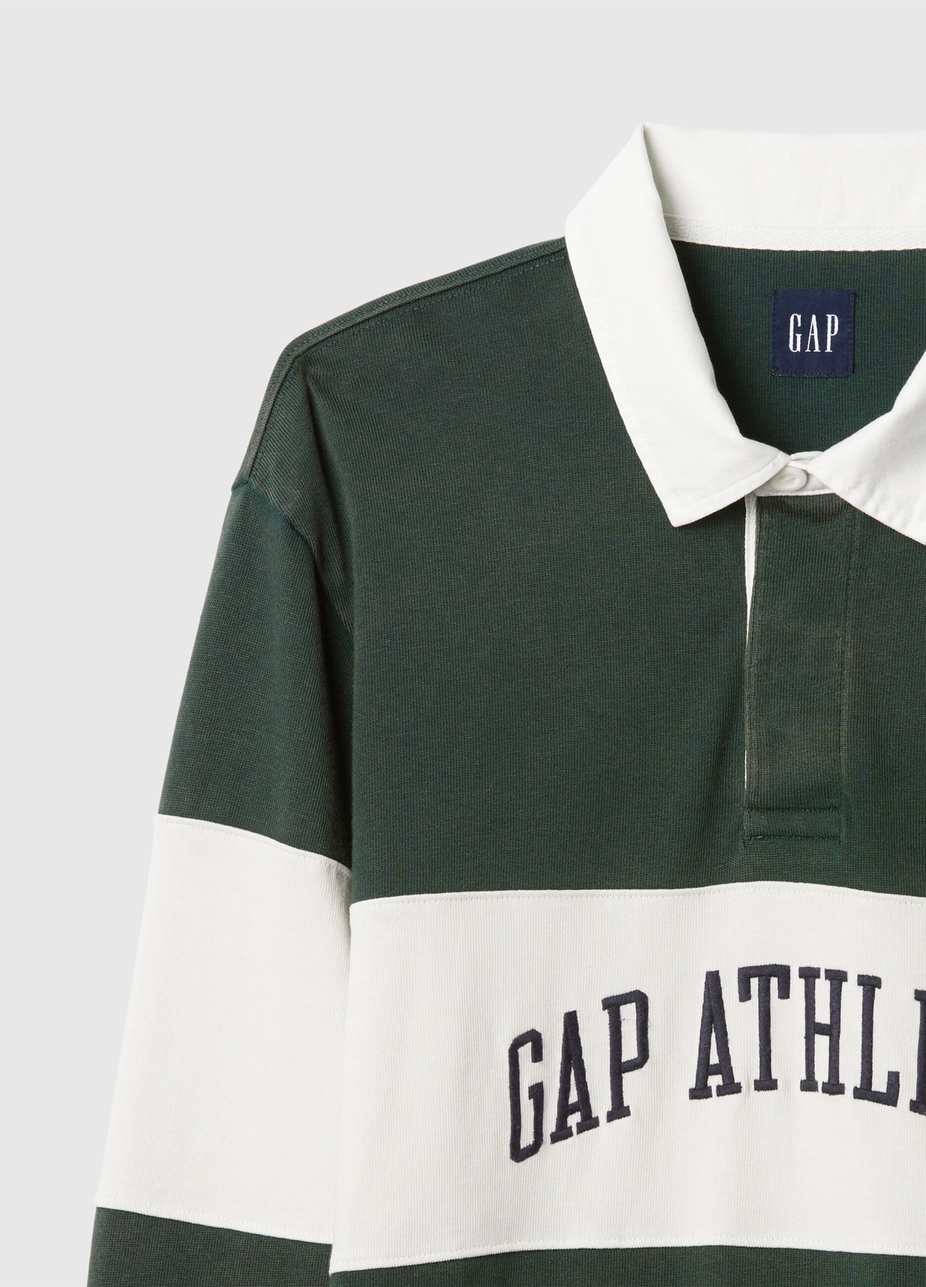 Cotton polo shirt with logo print_4