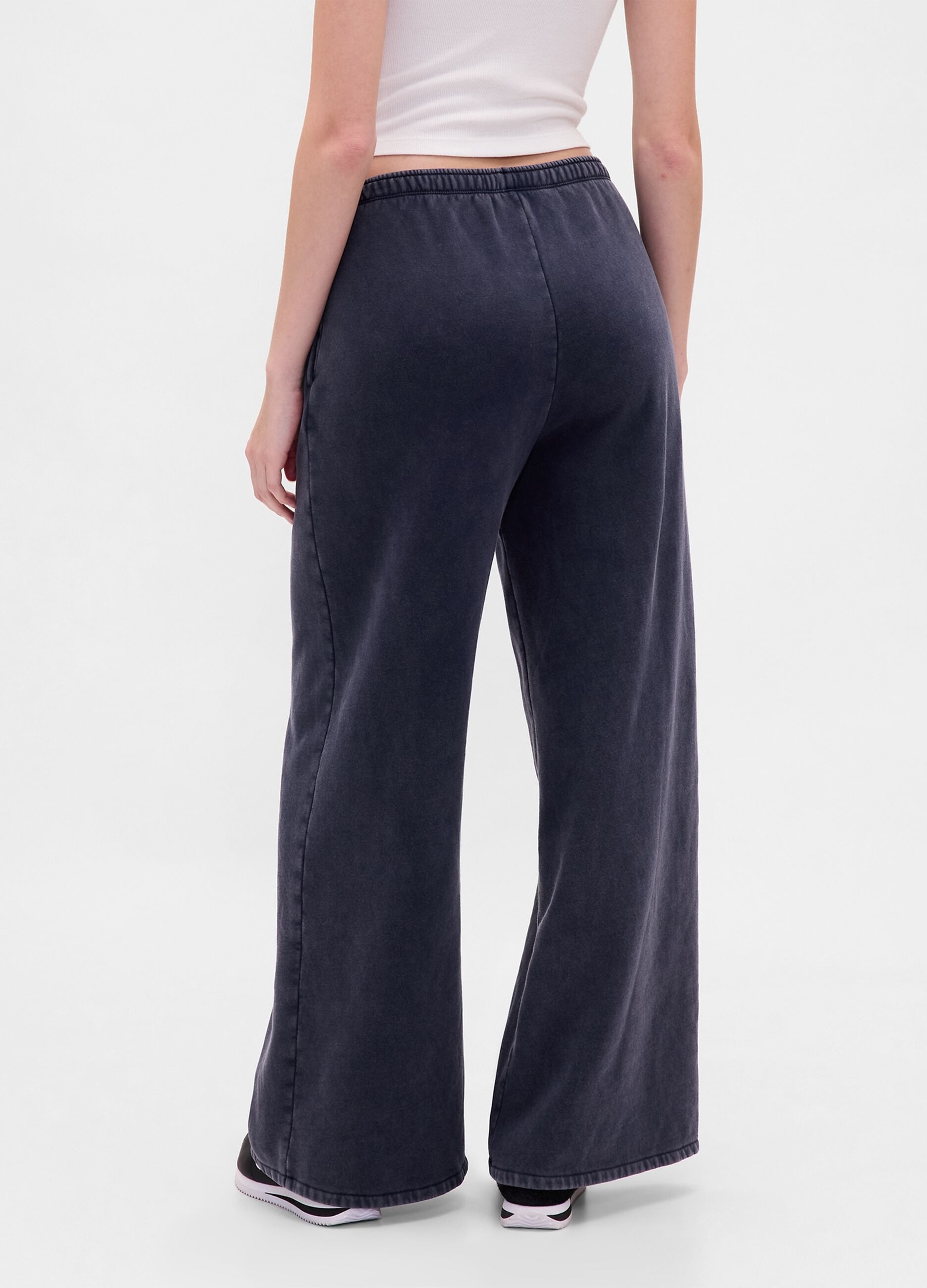 Pantaloni grigi in misto cotone e poliestere_2