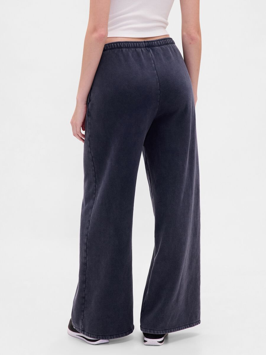 Grey Trousers in Cotton and Polyester Blend Woman_2