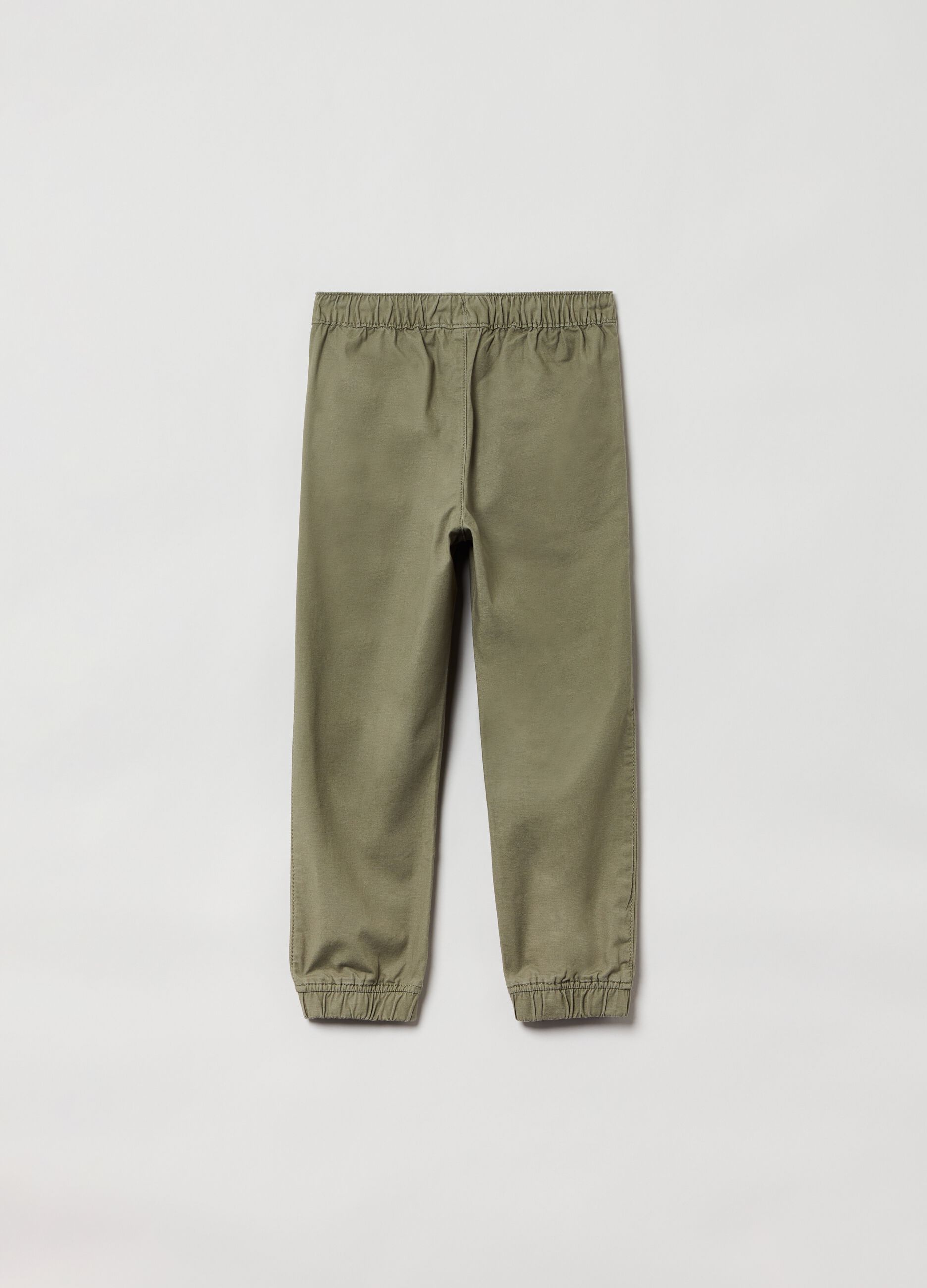 Pantalone jogger con coulisse_1