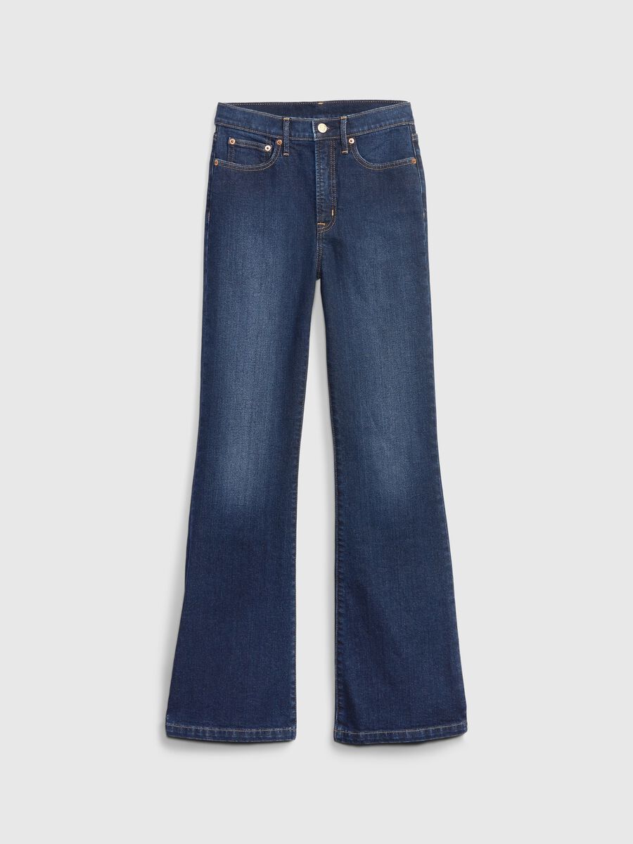 Jeans flare fit a vita alta Donna_4