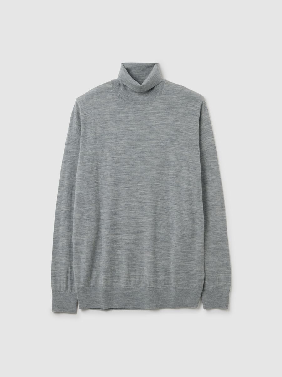 Turtle-neck Merino wool pullover Man_1