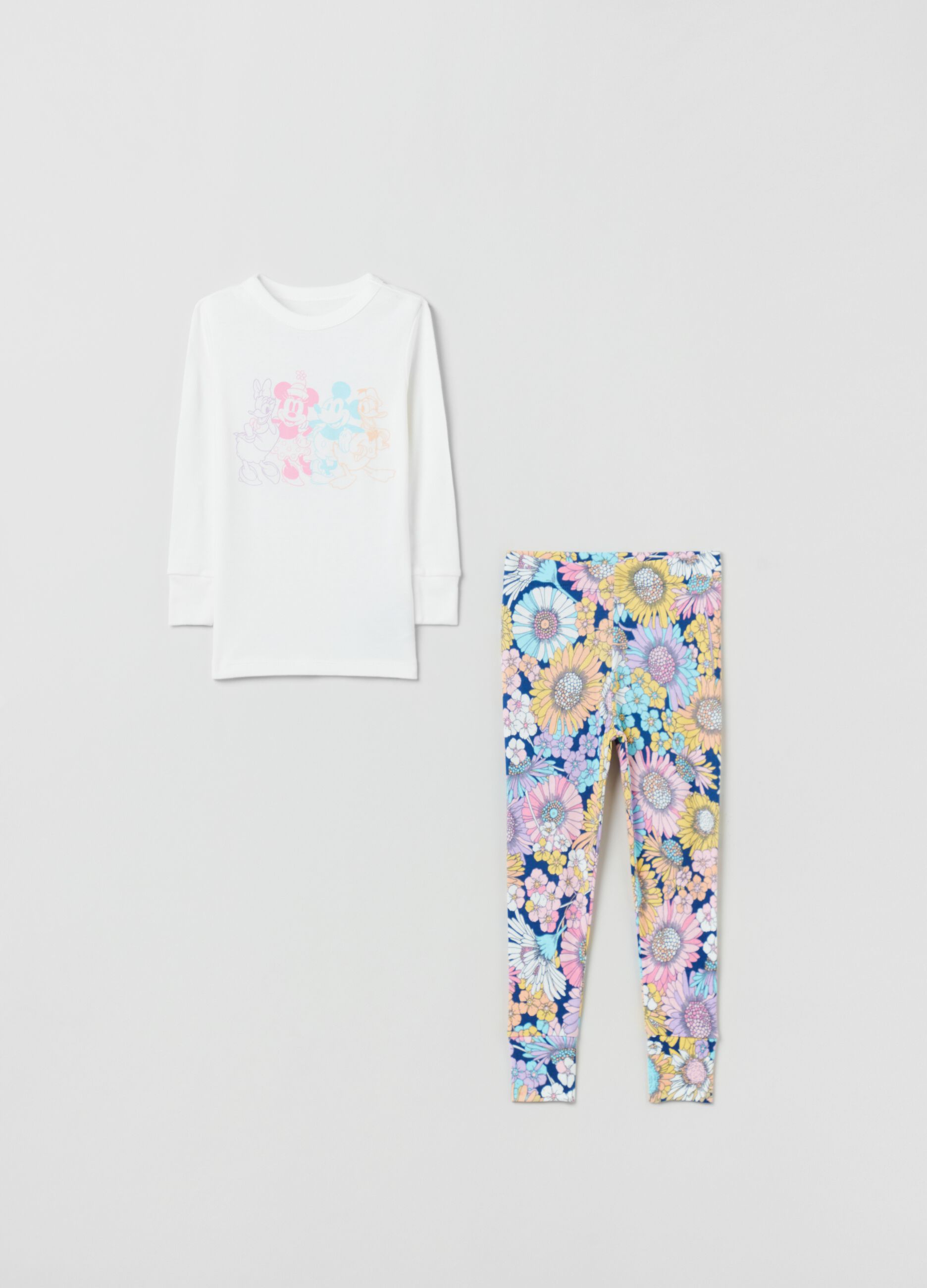 Cotton pyjamas with Disney character print