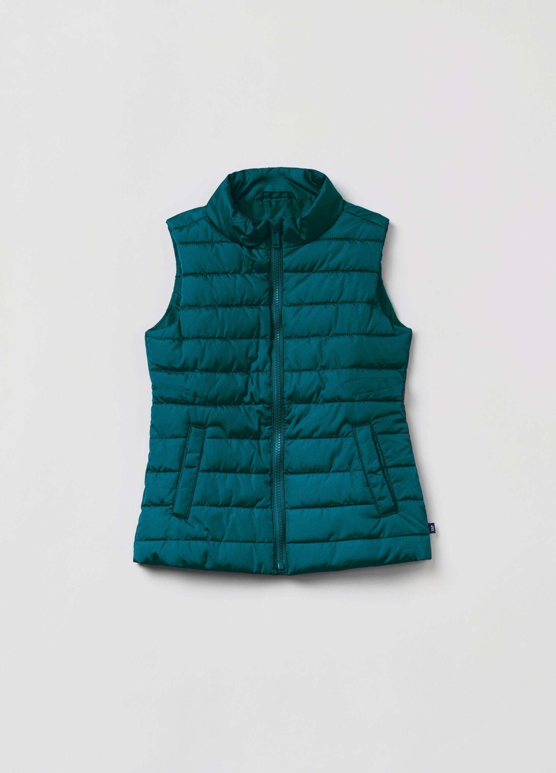 Quilted full-zip gilet