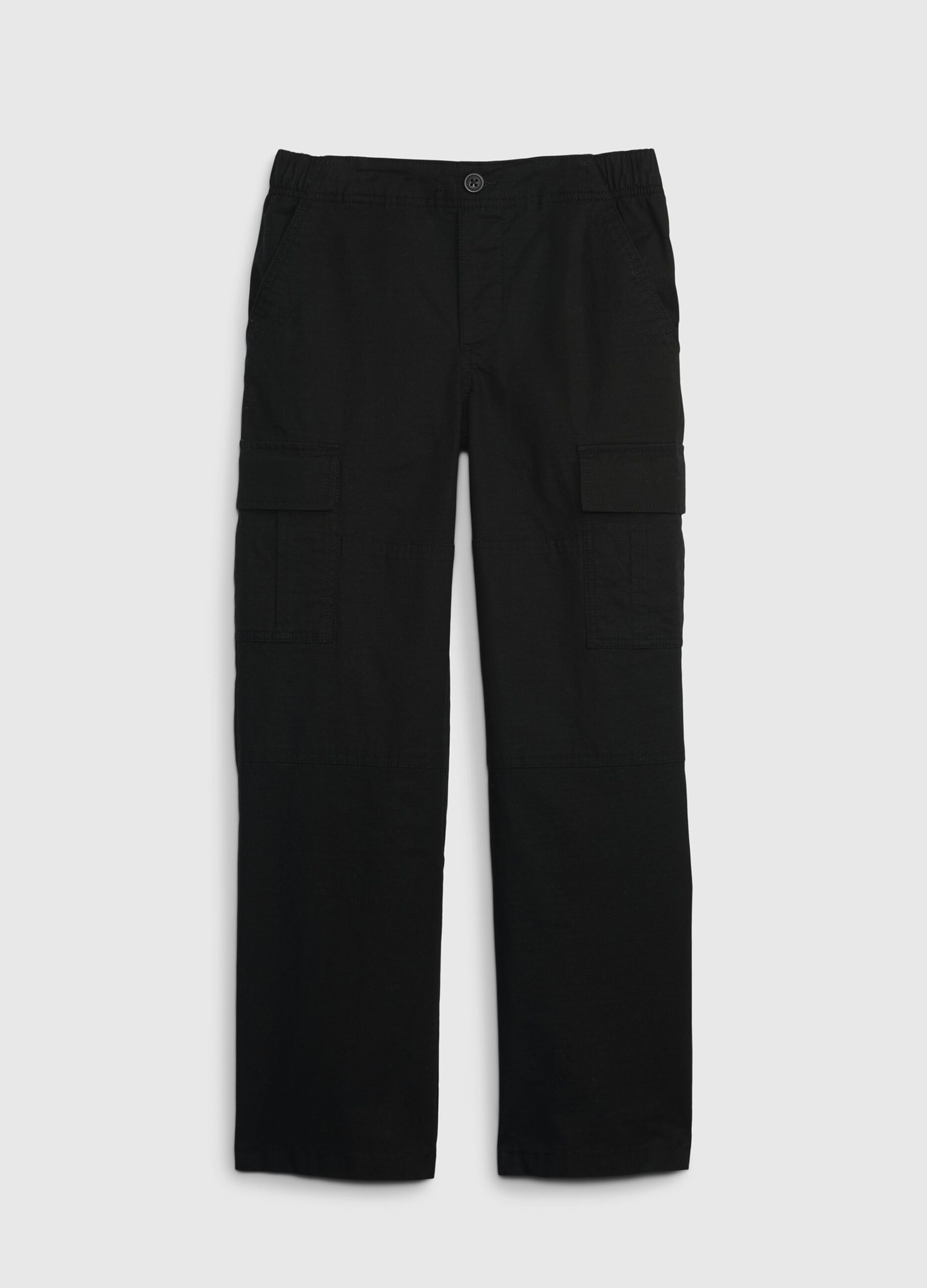 Cargo trousers with ripstop weave