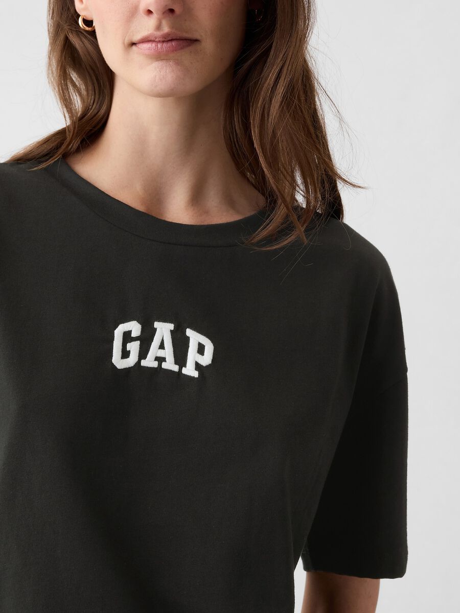 T-shirt in cotone a maniche corte Donna_3