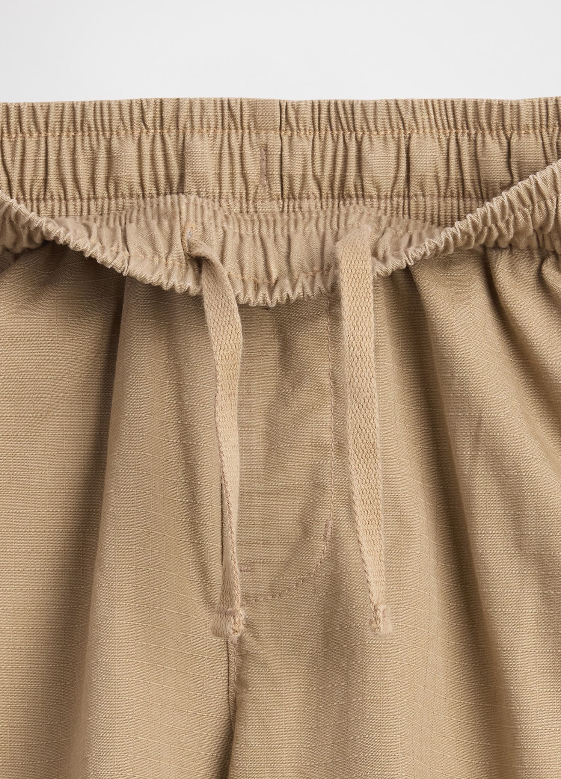 Beige Cargo Trousers_6