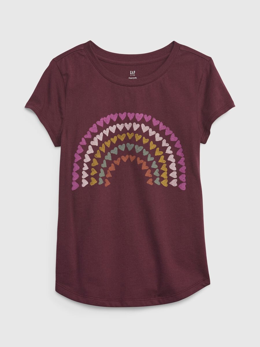 Organic cotton T-shirt with print Girl_0