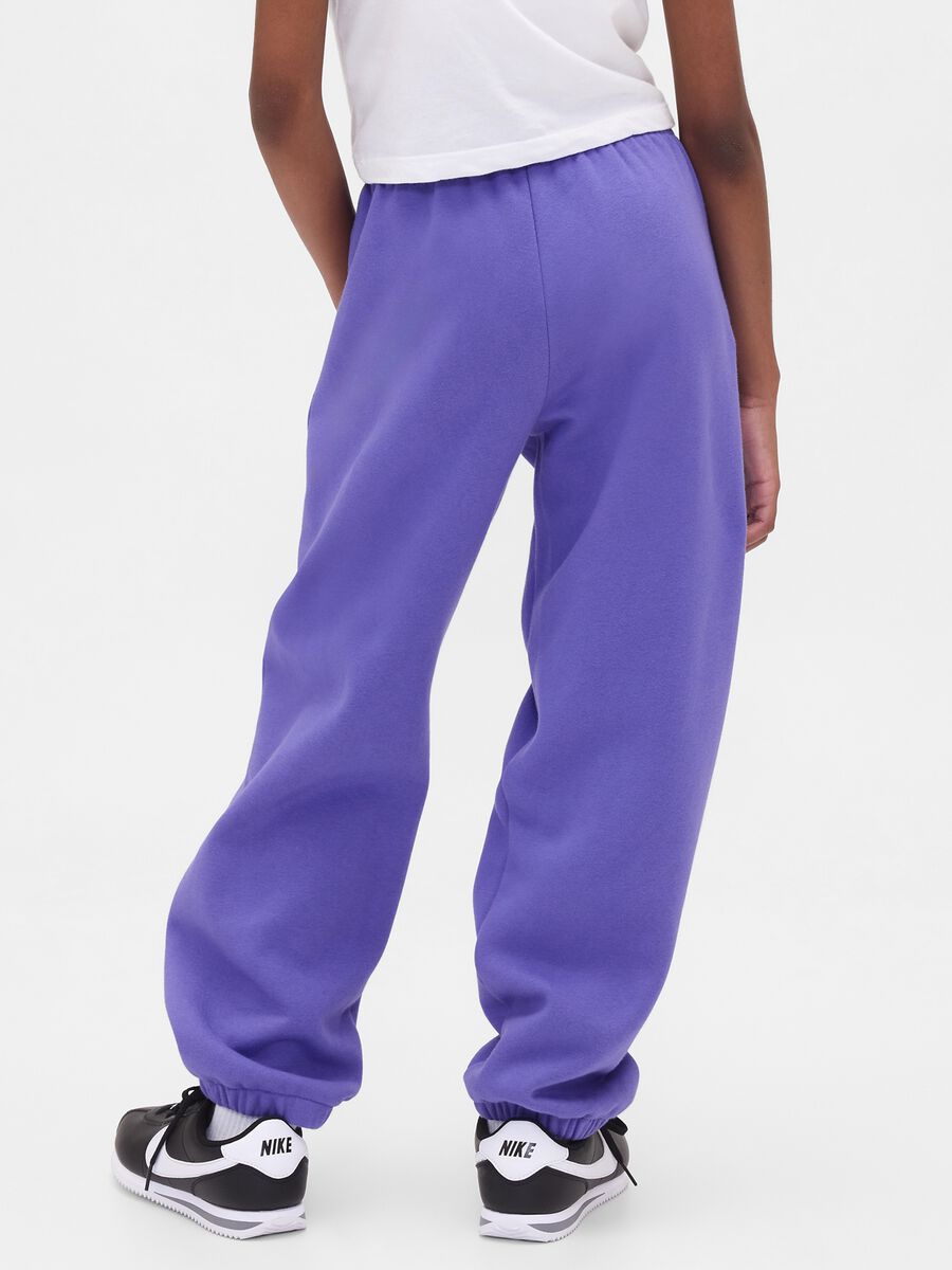 Purple knit trousers for girls Girl_2