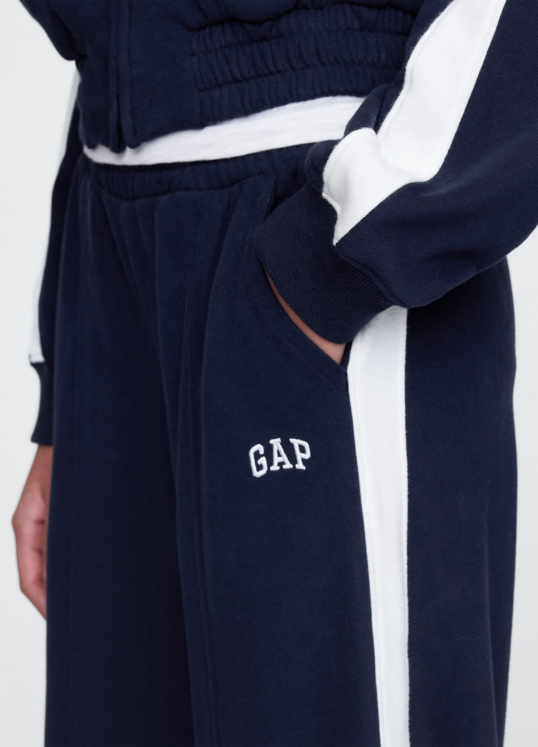 Pantaloni wide leg blu GAP Kids_3