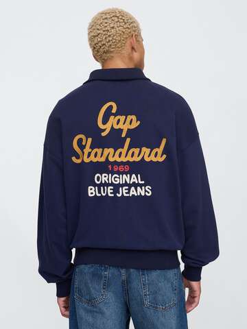 Felpa blu con zip a mezza lunghezza Gap_2
