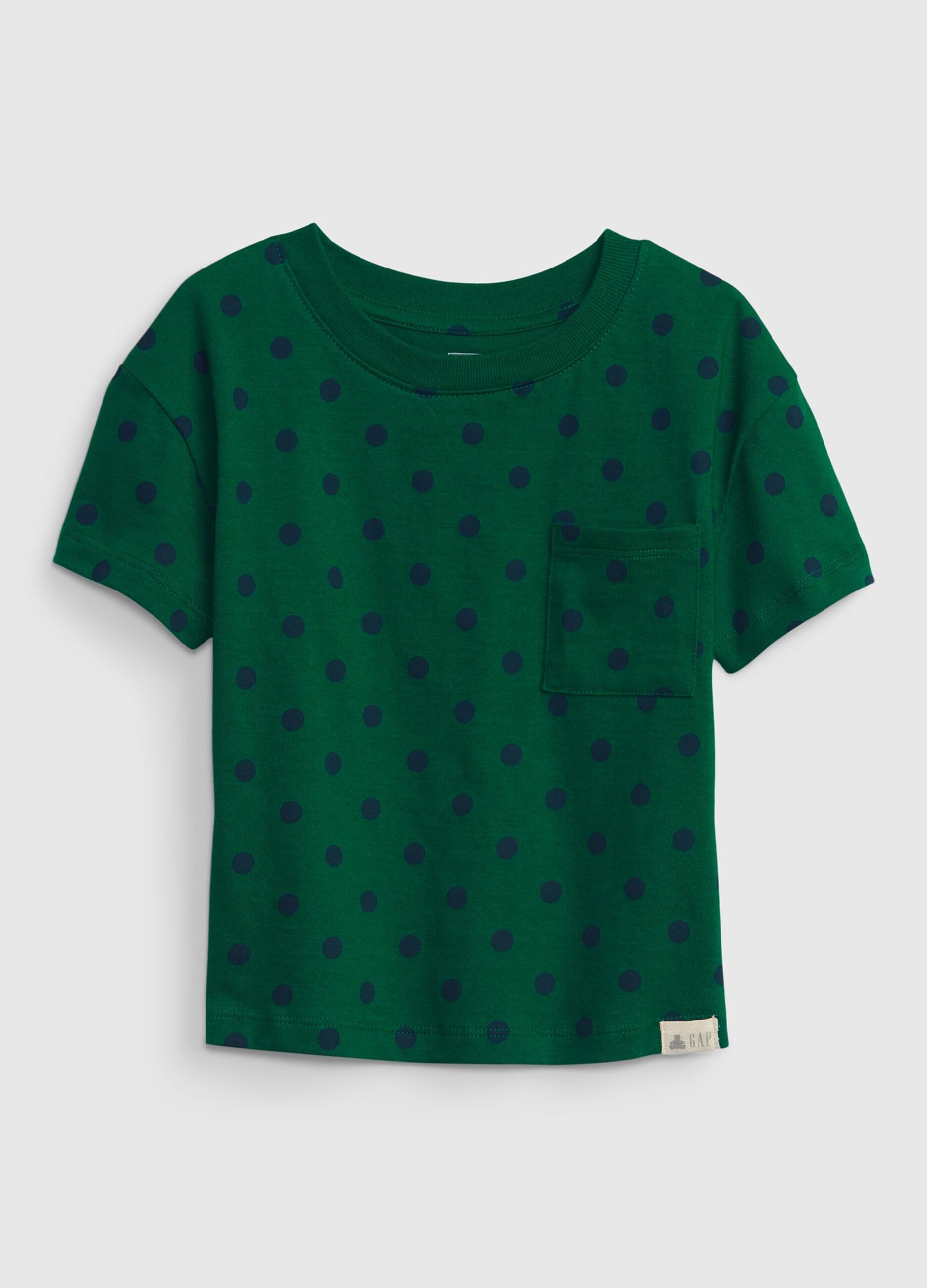 Polka dot T-shirt with pocket