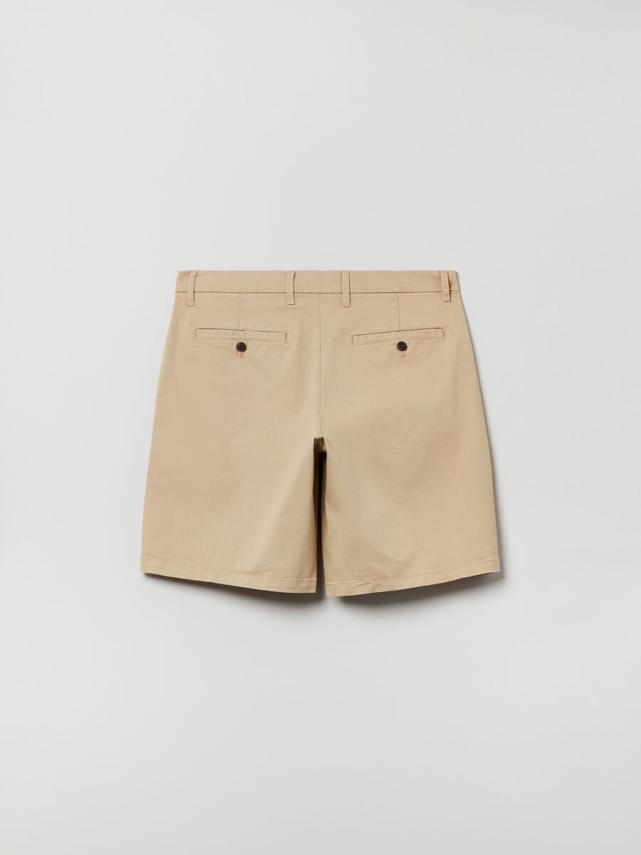 Shorts in stretch cotton Man_1