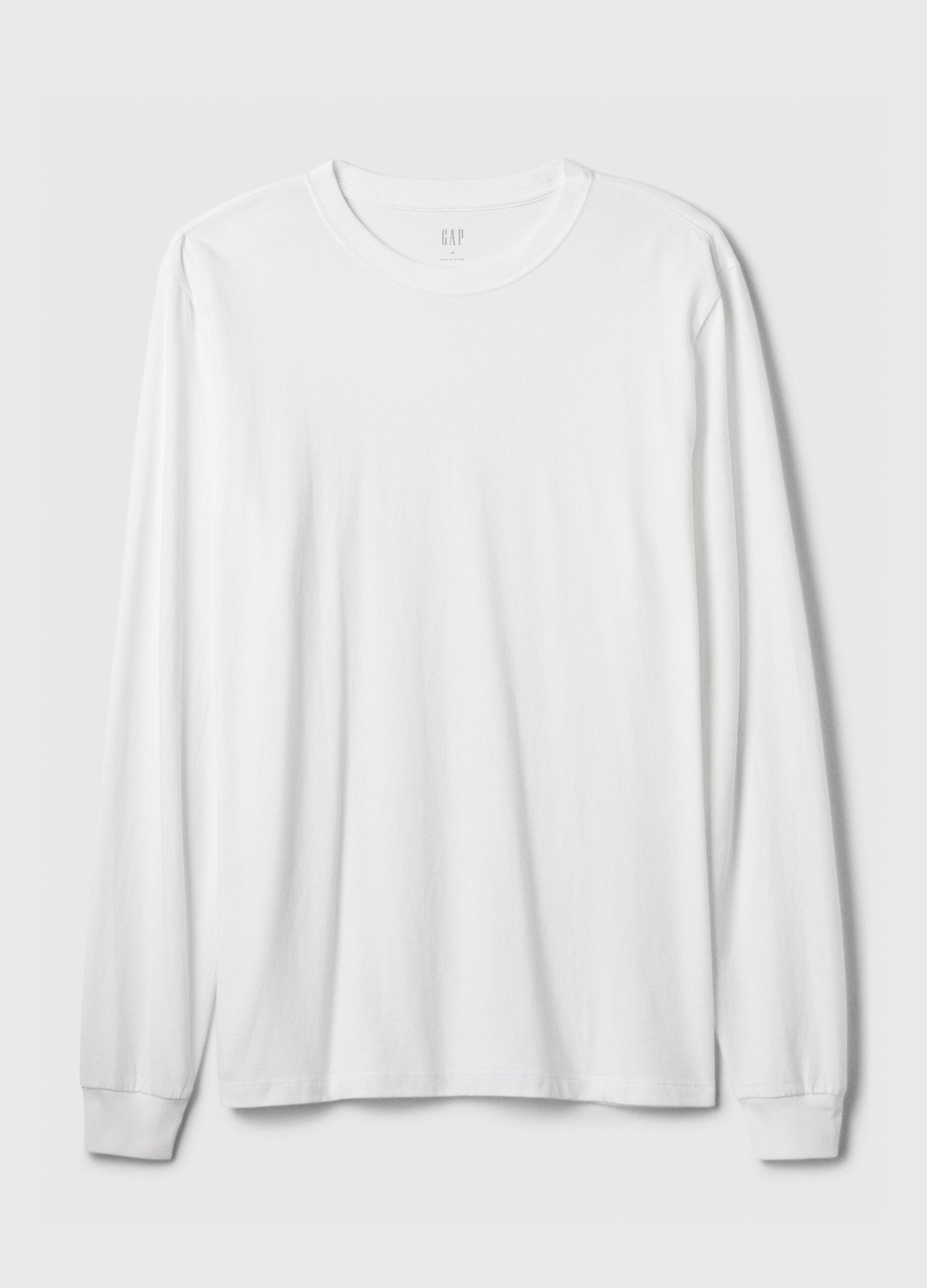 T-shirt a maniche lunghe in cotone _3
