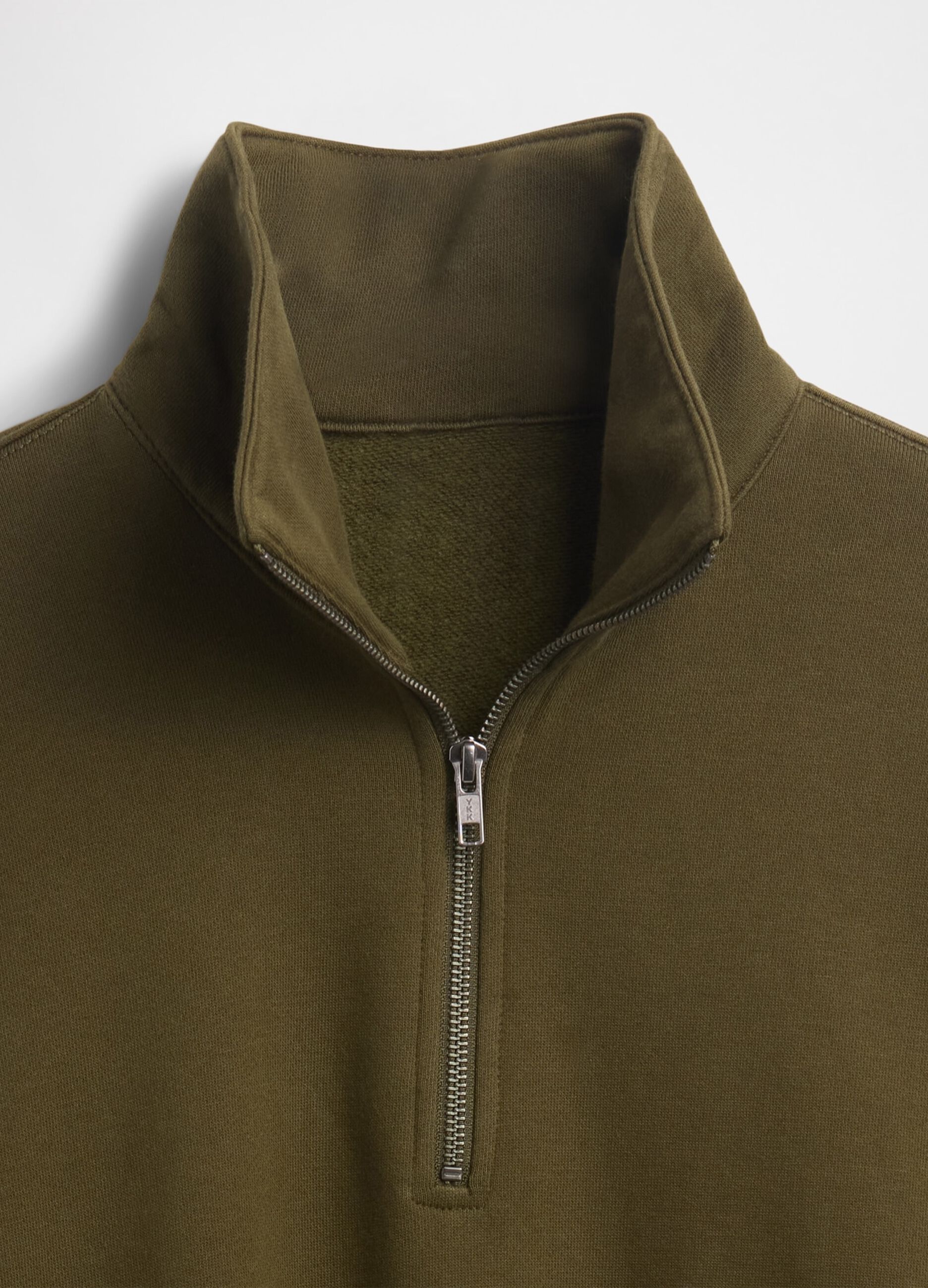 Green Half-Zip Sweatshirt