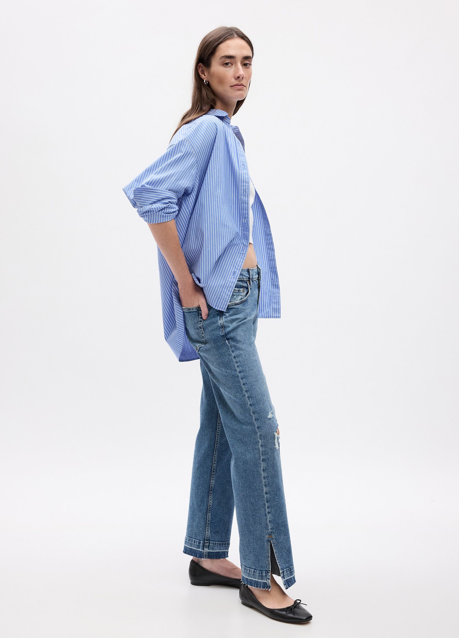 Jeans loose fit acid wash a vita media_1