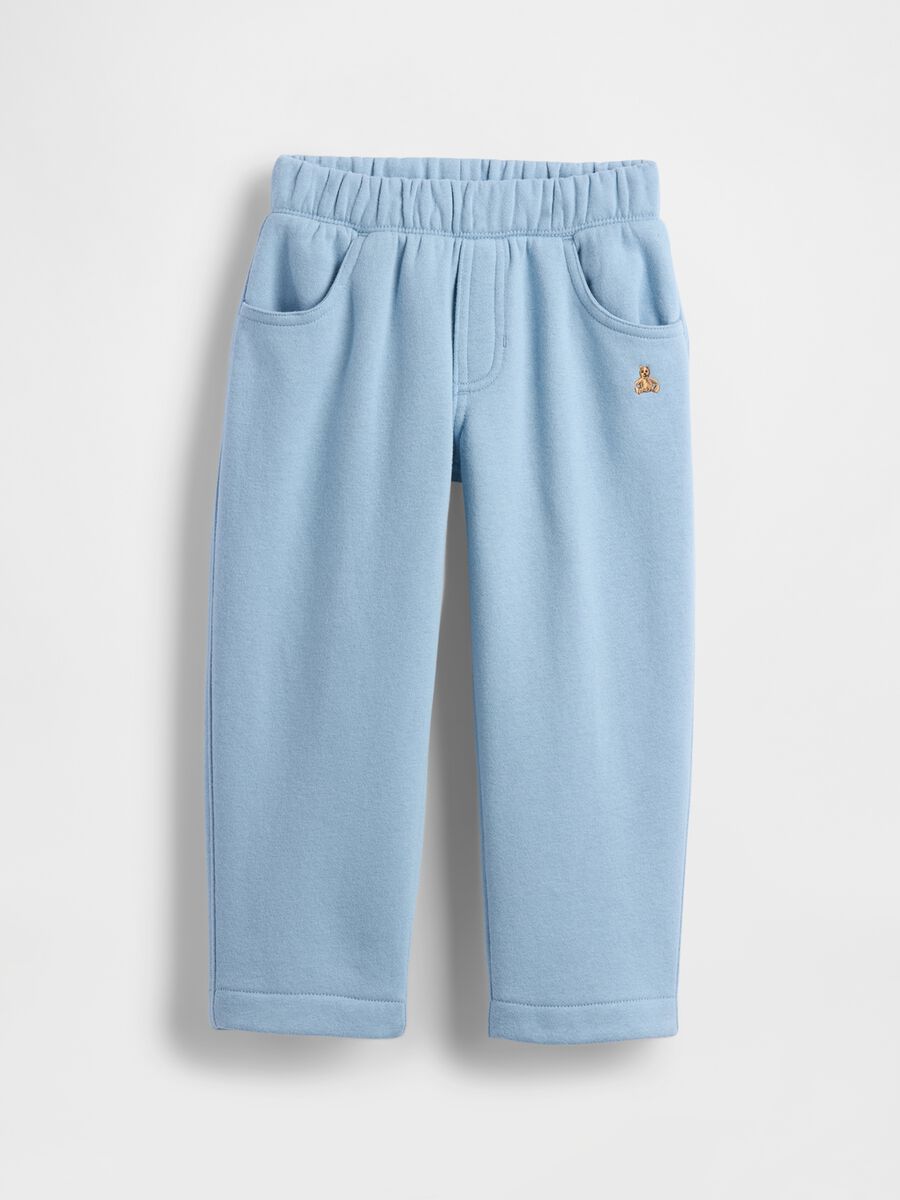 Pantaloni azzurri in cotone per bambino Bimbo_0