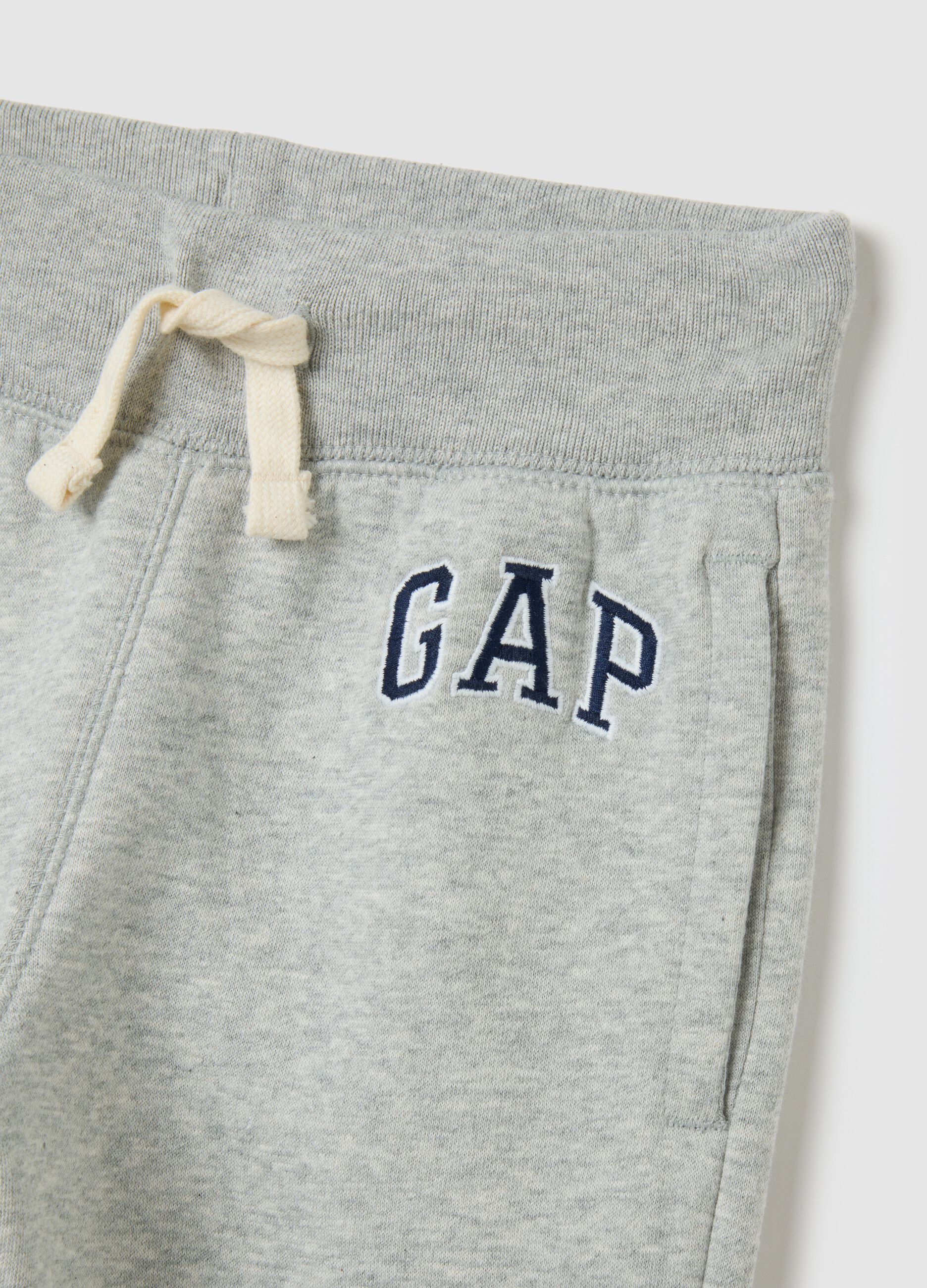 Fleece joggers with logo embroidery_3