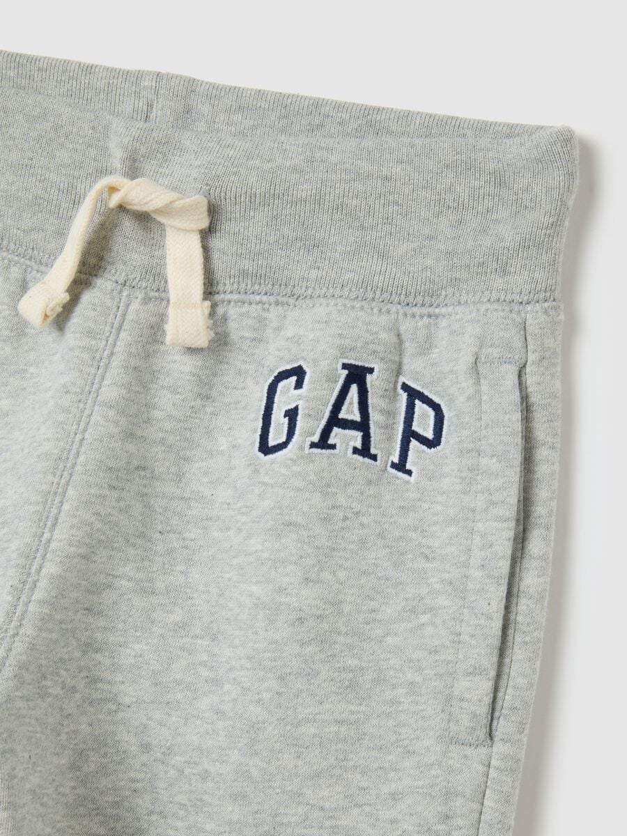 Joggers in felpa con ricamo logo Bambino_3