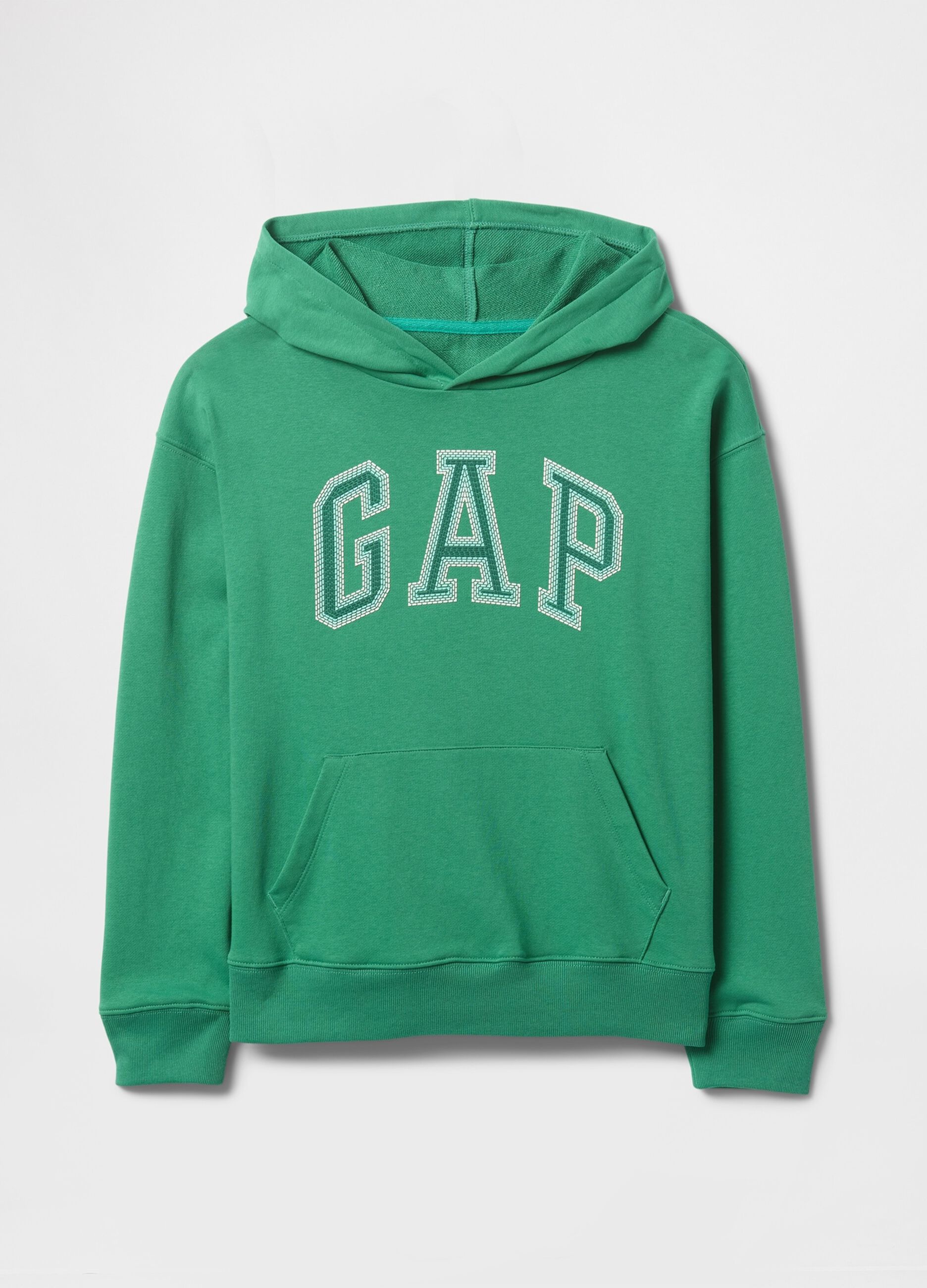 Felpa con cappuccio verde GAP Kids_4