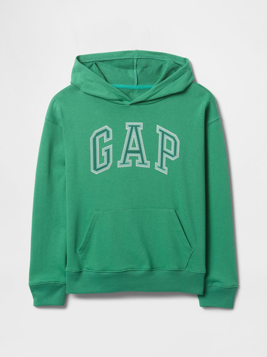 Green Hooded Sweatshirt GAP Kids Boy_4