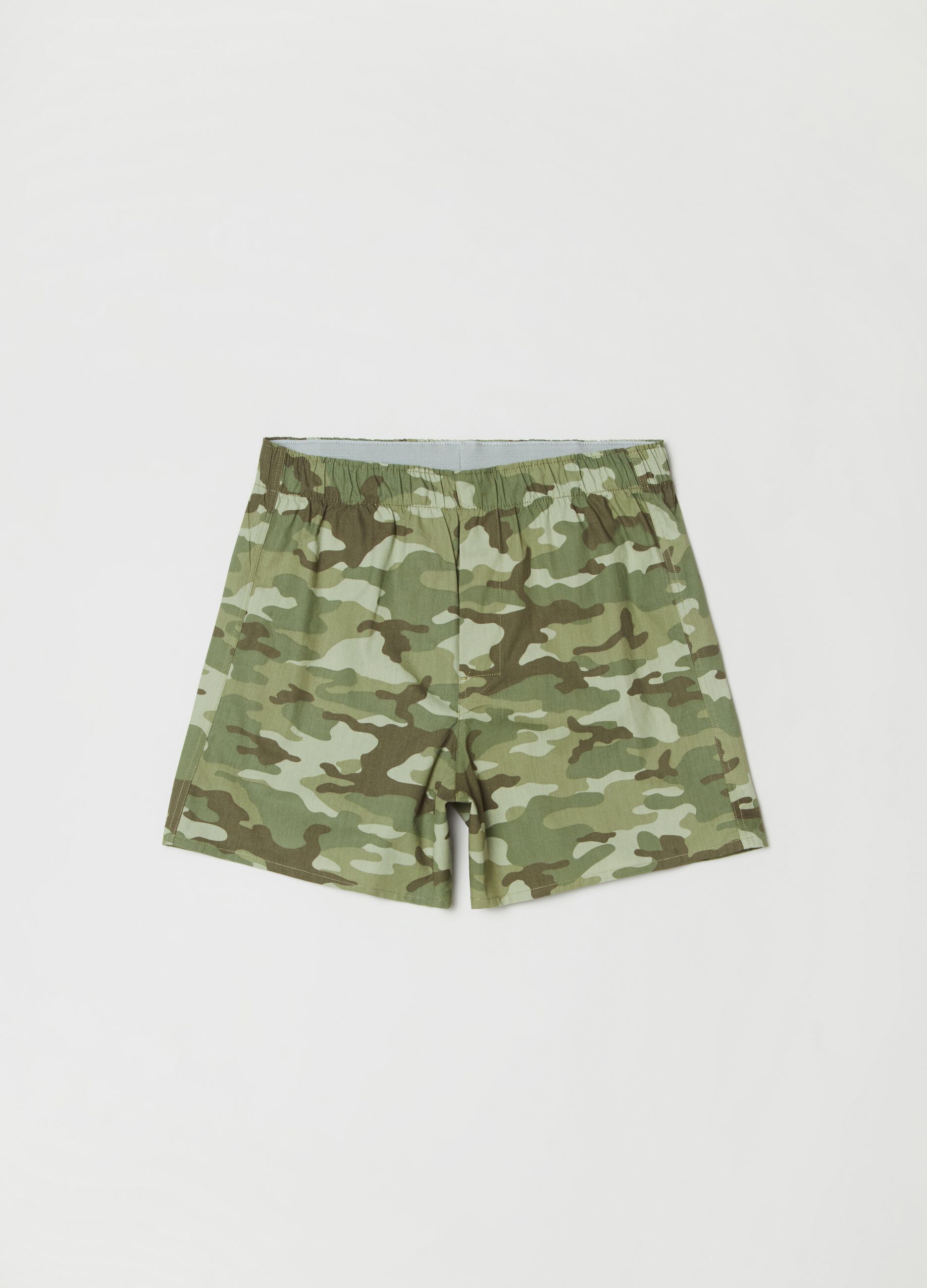 Three-pair pack boxers in cotton canvas_1