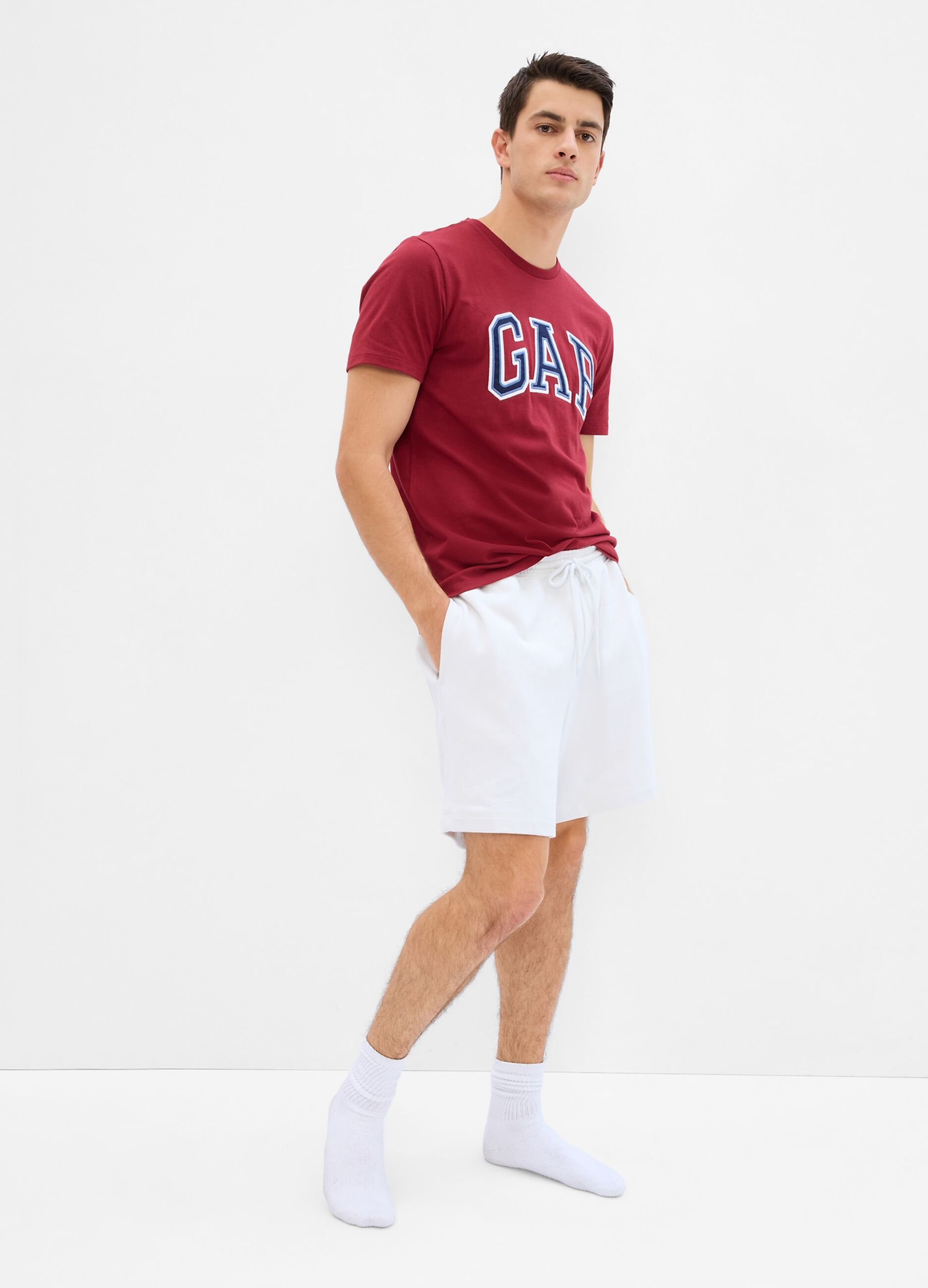Cotton T-shirt with embroidered logo
