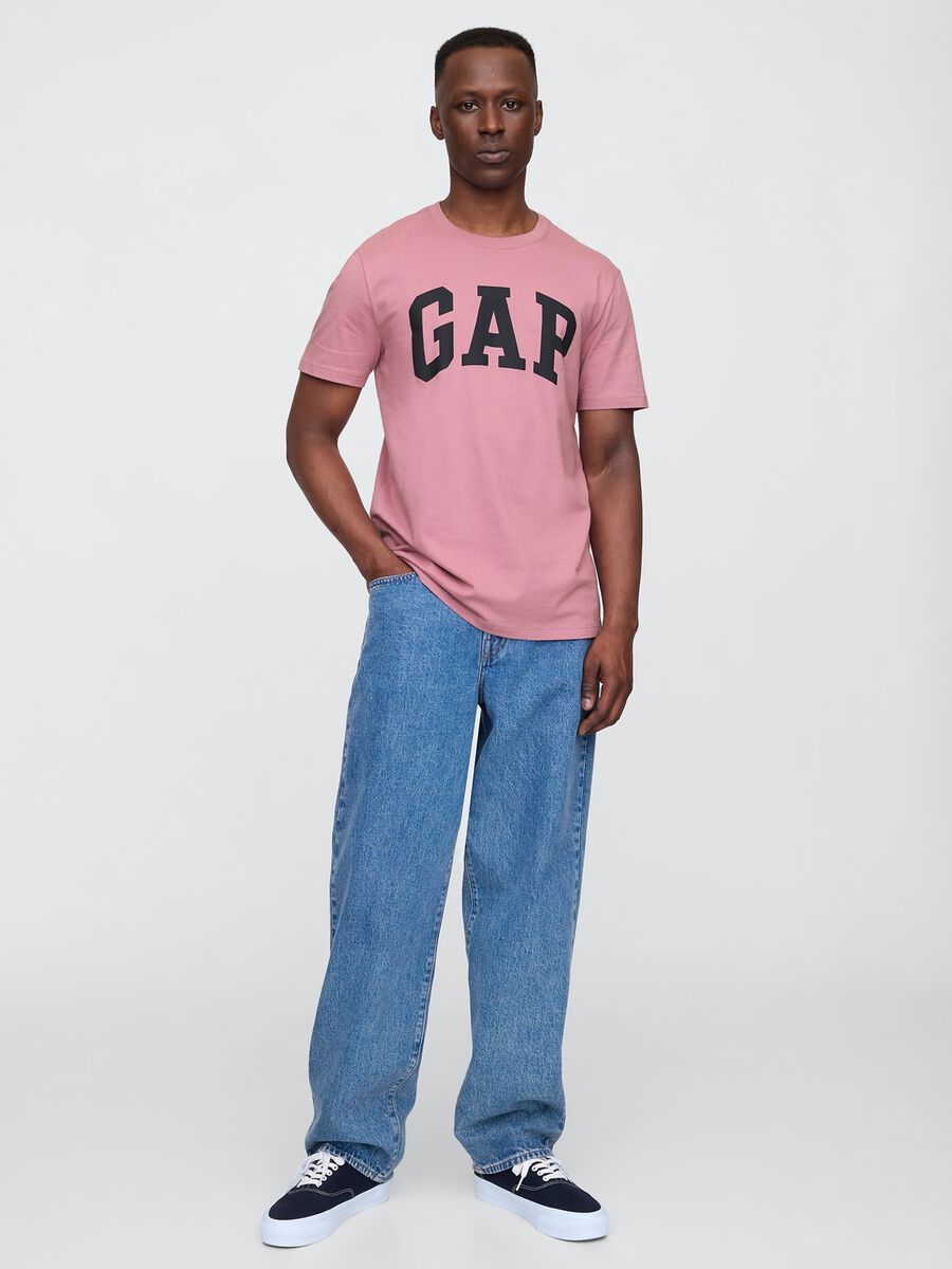T-shirt rosa in cotone Uomo_2