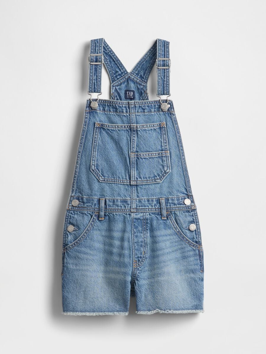 Salopette in denim Bambina_3