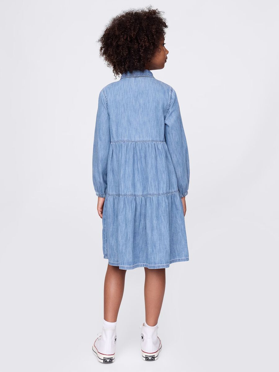 Cotton Denim Dress for Girls by GAP Kids Girl_2