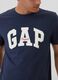 T-shirt blu con logo GAP_3