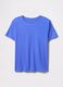 T-shirt blu in puro cotone_3