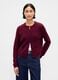 Cardigan viola in misto cotone_1