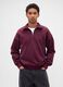 Purple Half-Zip Sweatshirt_0