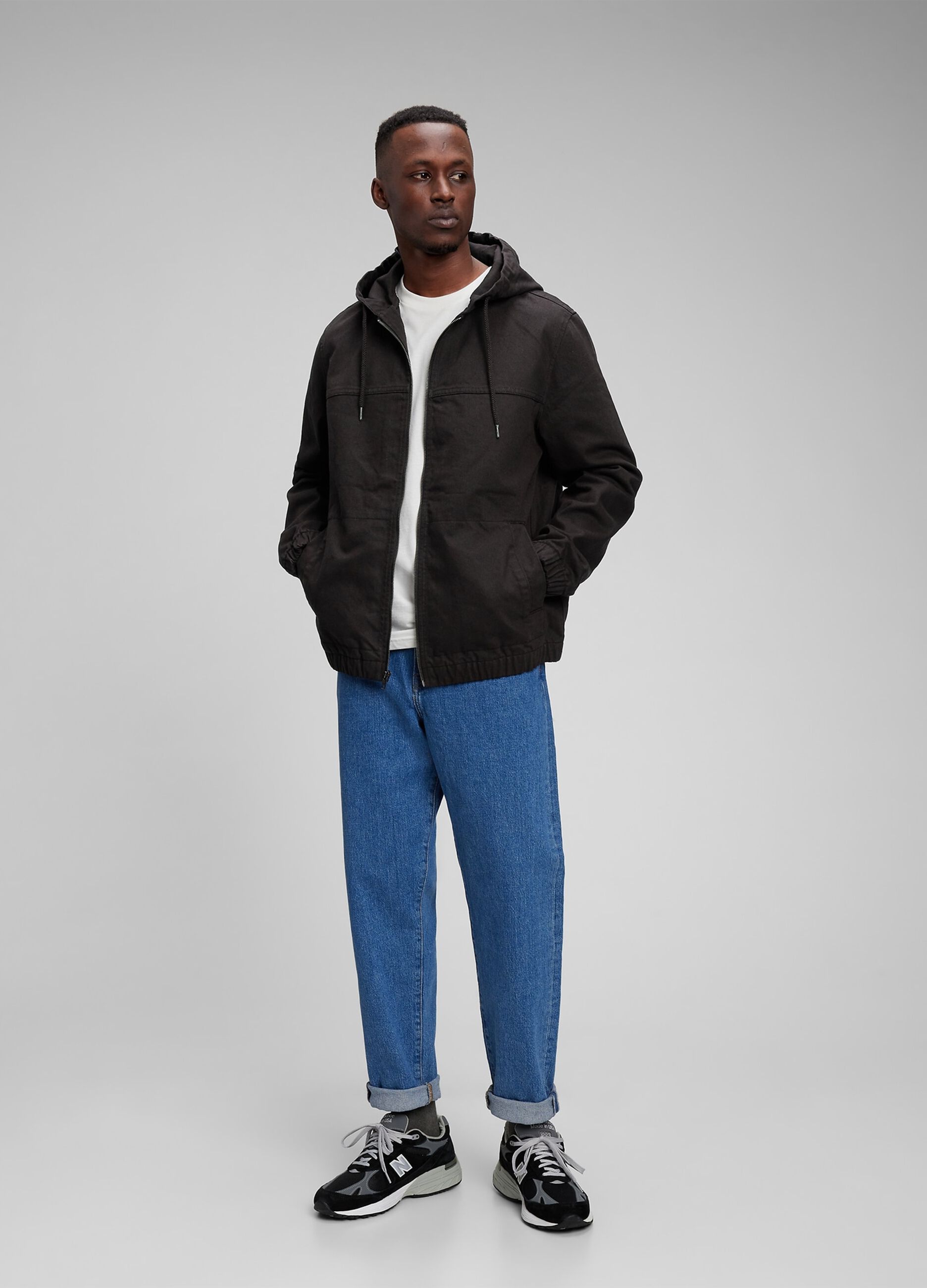 Giacca full-zip con cappuccio